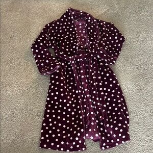 “Covington- Polka Dot Robe size small”